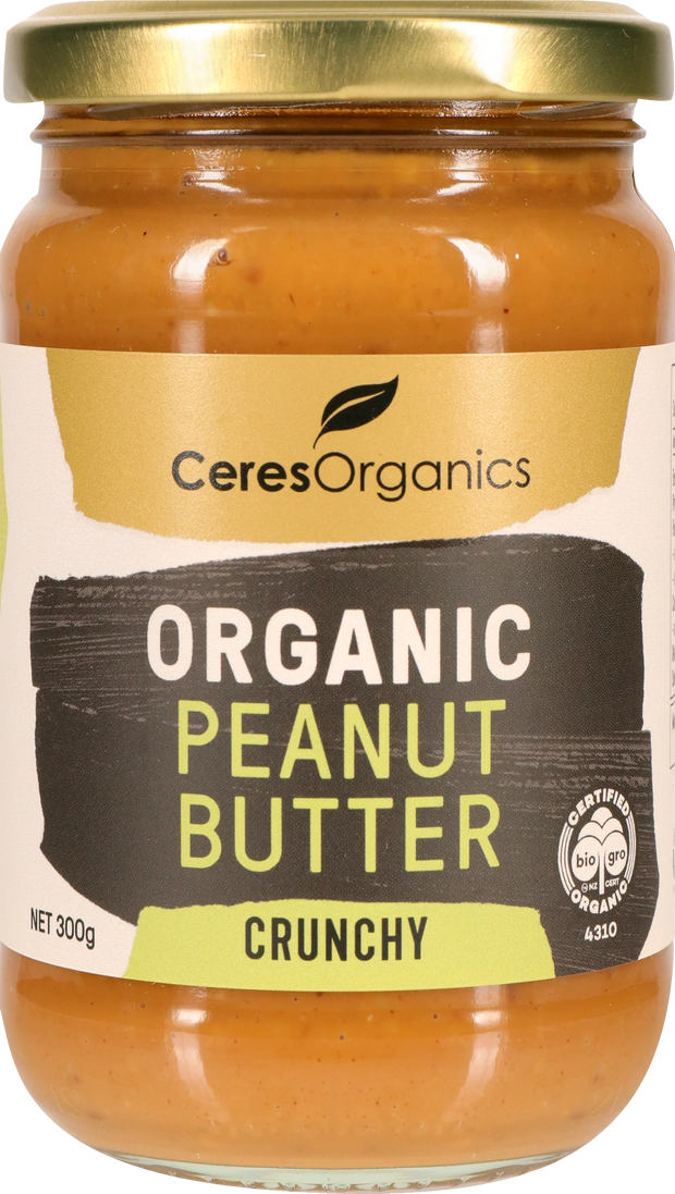 Peanut Butter Crunchy Organic 300g Ceres Organics