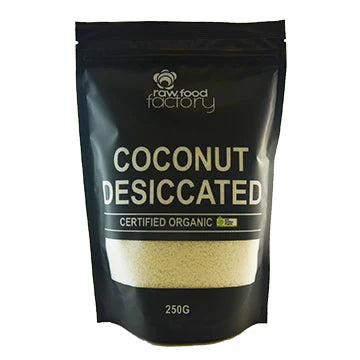 Coconut Desiccated 250g Raw Food Factory