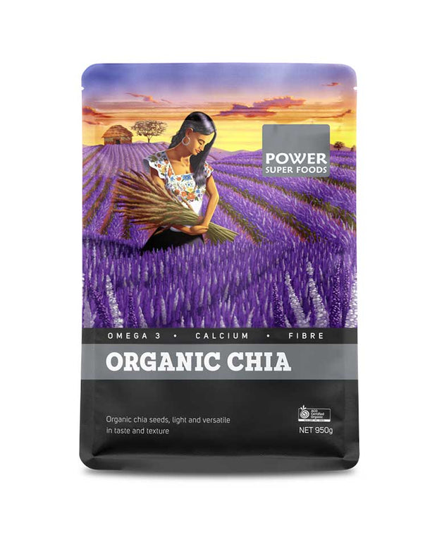 Chia Seeds Organic 950g Power Super Foods