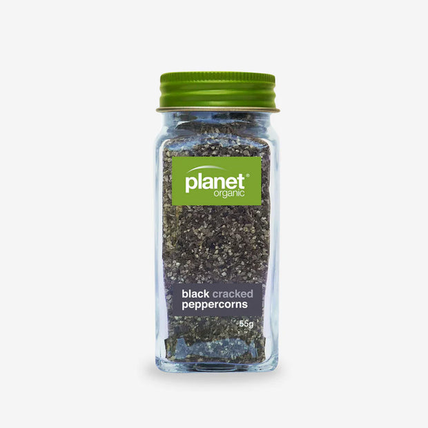 Black Pepper Cracked Organic 55g Planet Organic