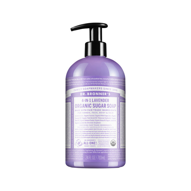 Lavender Castile Sugar Soap Pump 710ml Dr Bronners