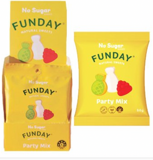 Funday Natural Sweets Party Mix 50g x 12