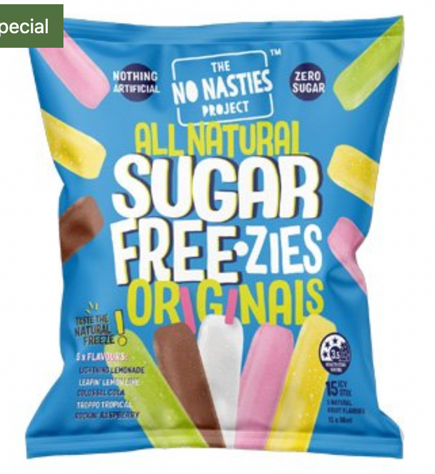 Sugar Freezies All Natural Icy Stix (60ml x 15) x 9