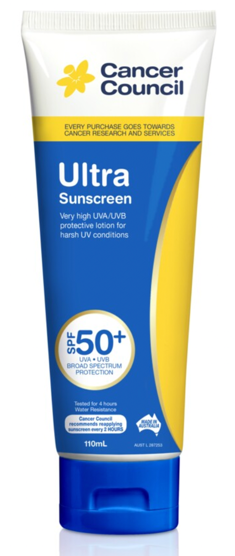 Cancer Council SPF 50+ Ultra Sunscreen 110mL