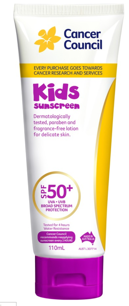 Cancer Council Kids Sunscreen SPF50+ 110mL