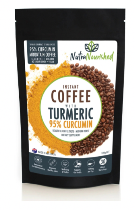 INSTANT COFFEE WITH ORGANIC TURMERIC 95% CURCUMIN 120g