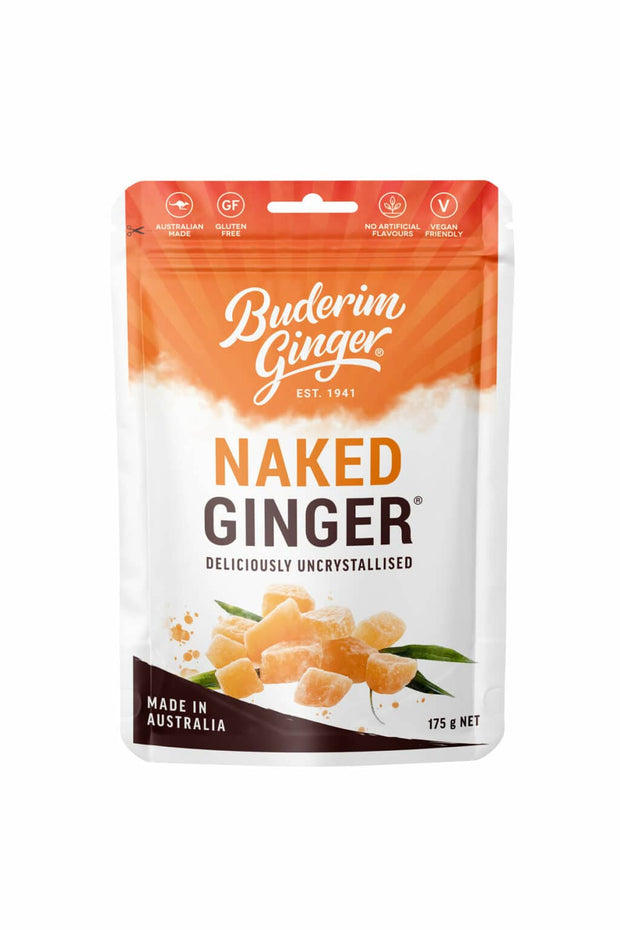 Ginger Naked Uncrystallised 175g Buderim Ginger