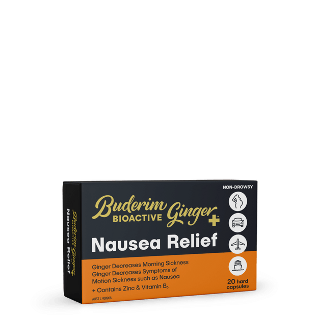 Nausea Relief BioActive+ 20C Buderim Ginger