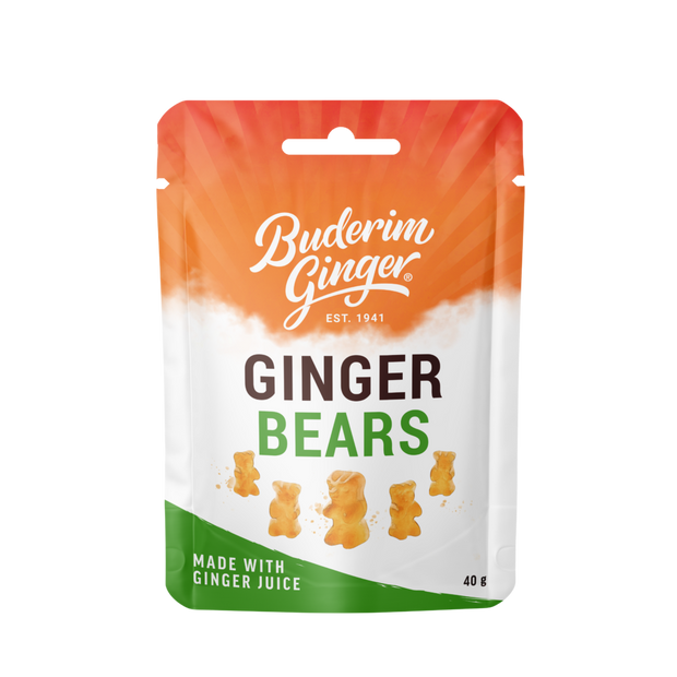 Ginger Bears 40g Buderim Ginger