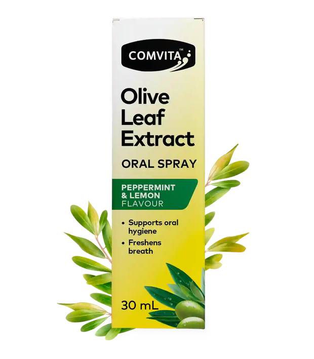 Olive Leaf Extract Oral Spray Peppermint & Lemon 30ml Comvita