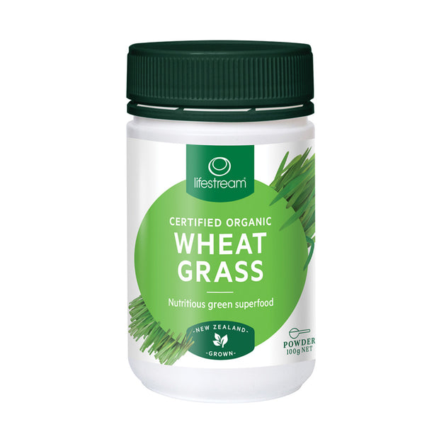 Organic Wheat Grass 100g Lifestream - Broome Natural Wellness