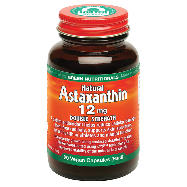 Astaxanthin 12mg 20VC Microrganics Green Nutritionals