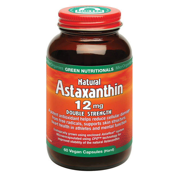 Astaxanthin 12mg 60VC Microrganics Green Nutritionals