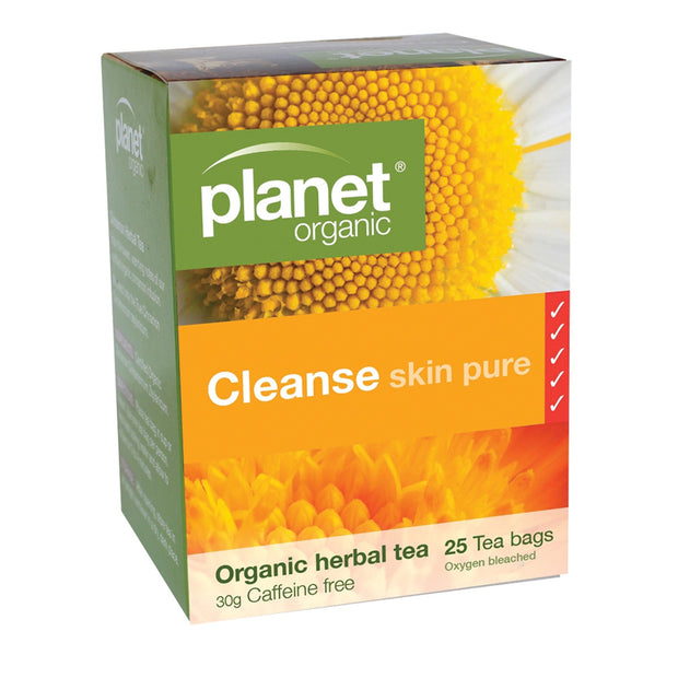 Cleanse Skin Pure Organic Tea 25 Bags Planet Organic