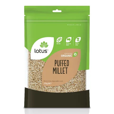 Millet Puffed Organic 175g Lotus